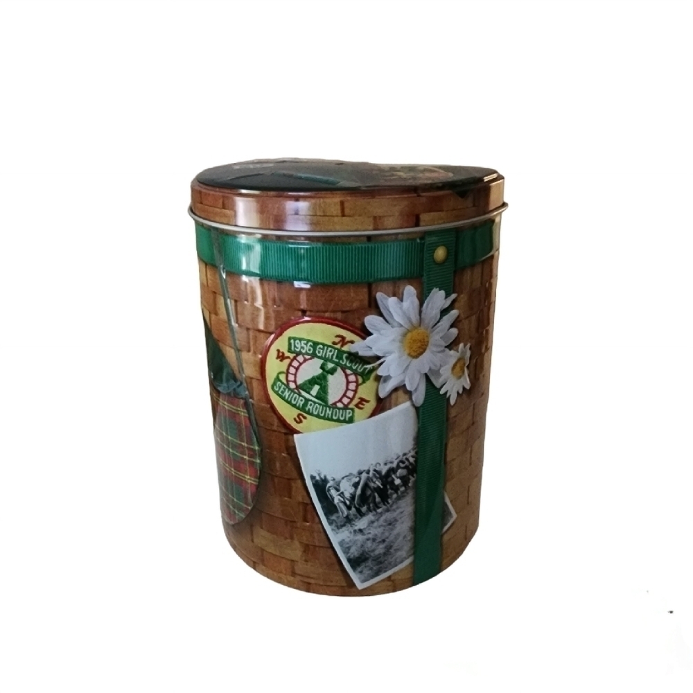 Girl Scouts Backpack Senior Roundup Badge Tin